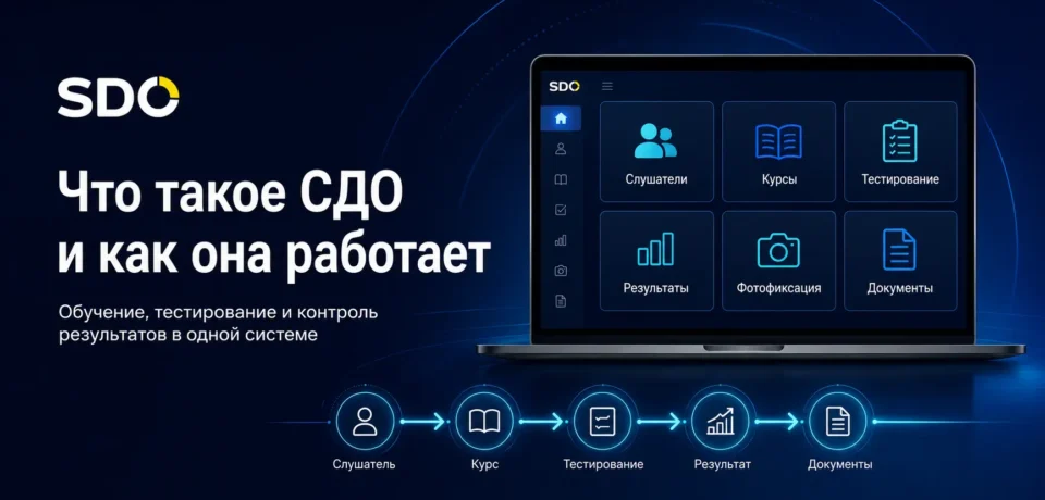 Что такое система дистанционного обучения для учебного центра: курсы, тестирование, фотофиксация и контроль результатов